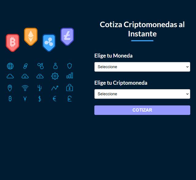 Conversor de Criptomonedas